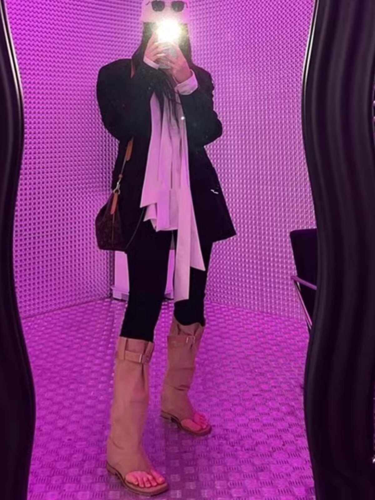 소가죽 버전 2024 여름 신식 슬리퍼 샌들 바지 부츠 여성용 핫걸 웨스턴 카우보이 부츠