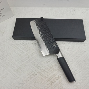 推荐锻打夹钢家用切片切肉刀菜刀夹日本日立SLD钢高硬度非常锋利