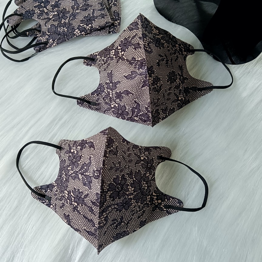 3D脸模超立体口罩蕾丝