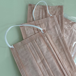 透气口罩肤色氧化铜无纺布一次性单独包装彩色高颜值独立包装无味