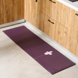 厨房 耐脏脚垫 认真艺术款 防油防水防滑 春暖花开 皮革地垫