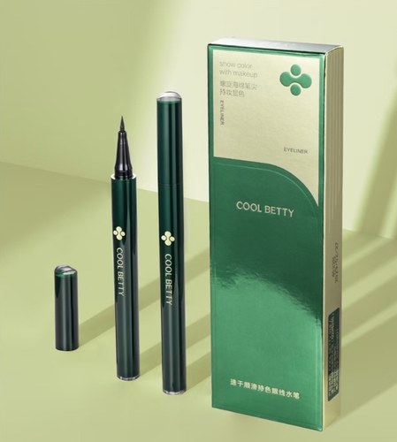 热卖中俏美人速干顺滑持色眼线水笔防水汗不晕染持久纤细海绵笔尖
