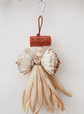 鹦鹉啃咬鸟玩具天然通草花咀嚼串 玉米皮玉米芯破坏撕咬玩耍用品