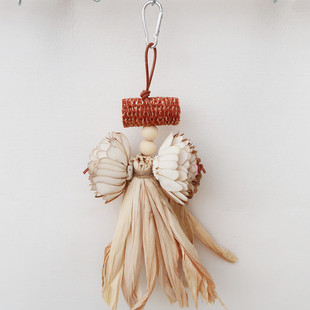 鹦鹉啃咬鸟玩具天然通草花咀嚼串 玉米皮玉米芯破坏撕咬玩耍用品