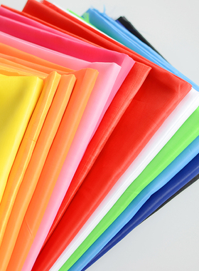 涤塔夫 大红绸红布布料 婚庆庆典 彩旗布料 剪彩大红花 绸布面料