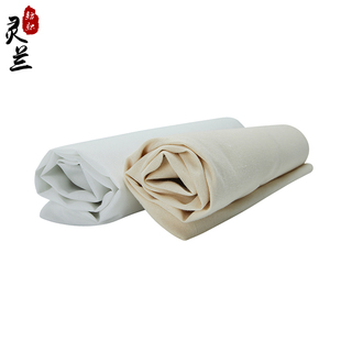 白坯布涤棉纯棉布料全棉画布服装 扎染白布设计立裁面料孝布白胚布
