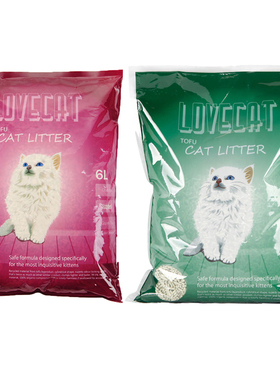 Love cat/LOVECAT爱宠爱猫原味猫砂猫沙绿茶豆腐玉米小麦结团除臭