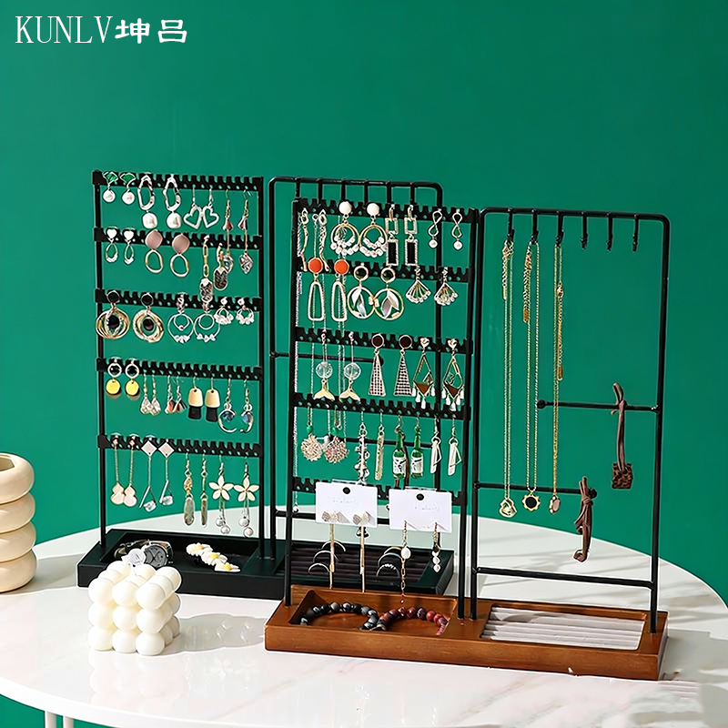 热销铁艺架耳环收纳饰品展