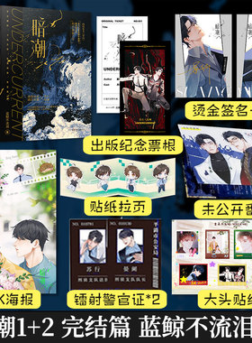 正版】暗潮1+2完结篇 共2册 实力作家蓝鲸不流泪精彩绝伦的刑侦悬疑都市双男主强强小说实体书网络原名《穿山》