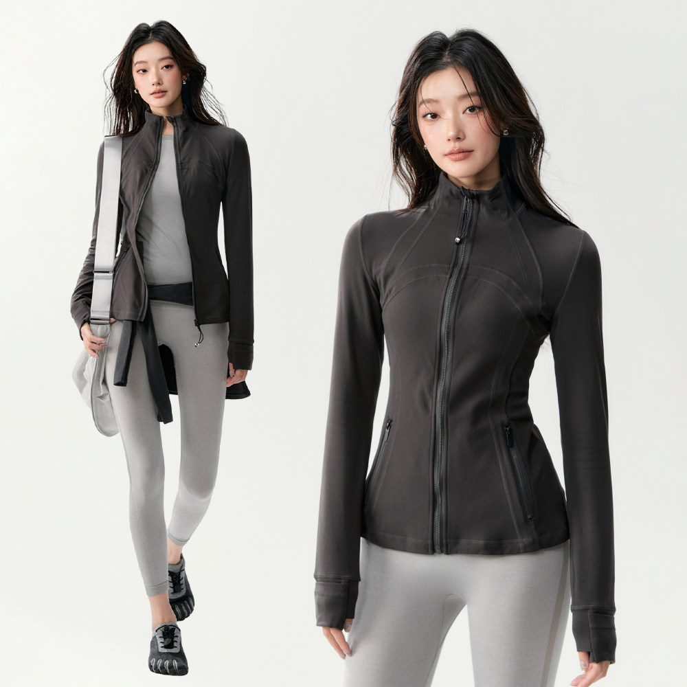 健身外套女秋冬新款户外骑行修身拉链跑步运动夹克训练服瑜伽上衣,运动/瑜伽/健身/球迷用品,瑜伽外套,淘宝优惠券,粉丝福利购,淘宝优惠卷