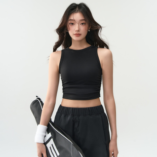 圆领运动背心女高强度训练无袖 瑜伽服内衣户外跑步普拉提健身上衣