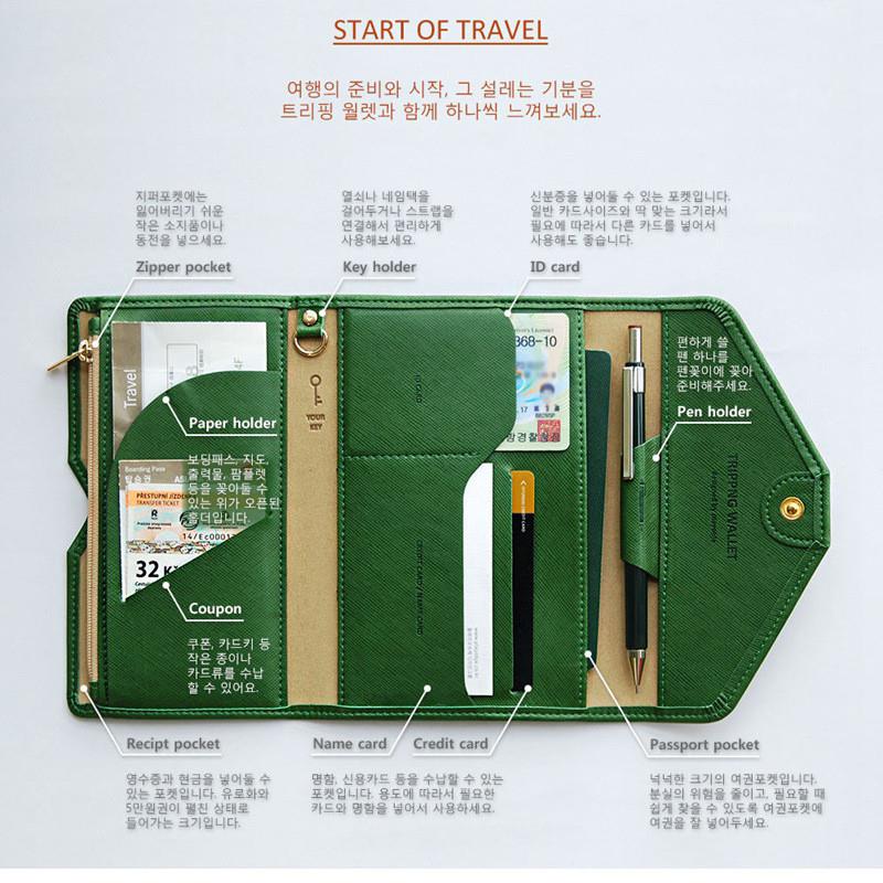 德国护照夹护照包护照机票收纳夹ins多功能旅行证件收纳包保护套