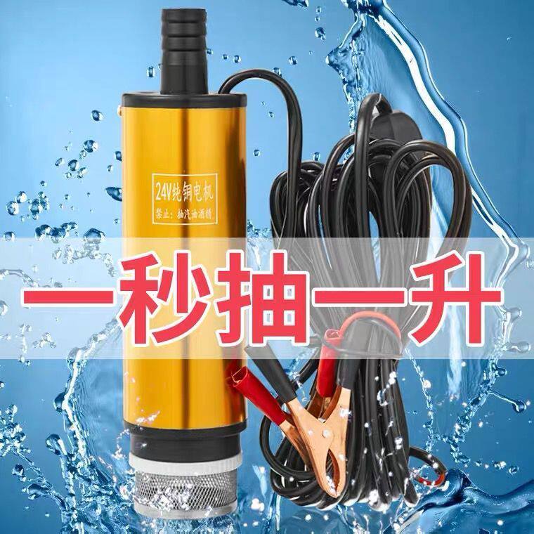 德国进口电动抽油泵柴油12v24伏通用抽水泵抽油神器小型加油枪油