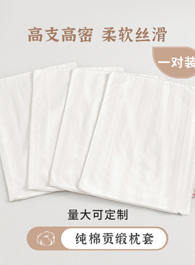 枕套枕头内胆套白色纯棉加厚加密枕芯套填充物内袋沙发靠枕抱枕套