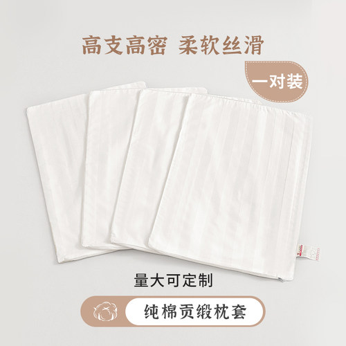 加厚加密内胆套白色纯棉枕套靠枕