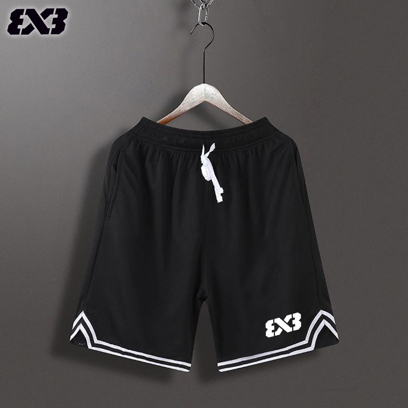 3V3美式篮球短裤男速干网眼透气跑步四分裤训练运动篮球裤宽松