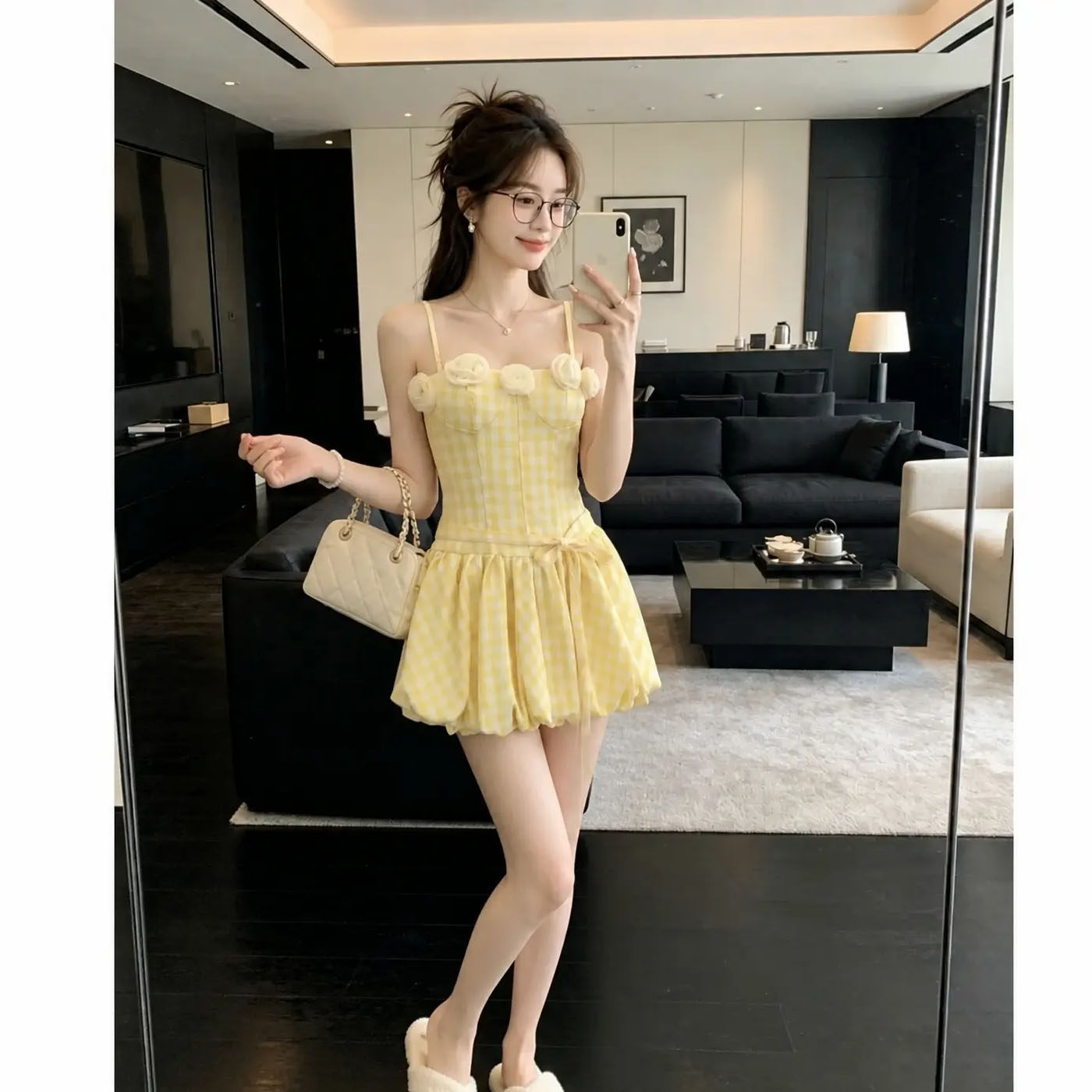 夏季甜辣显瘦抹胸连衣裙套装