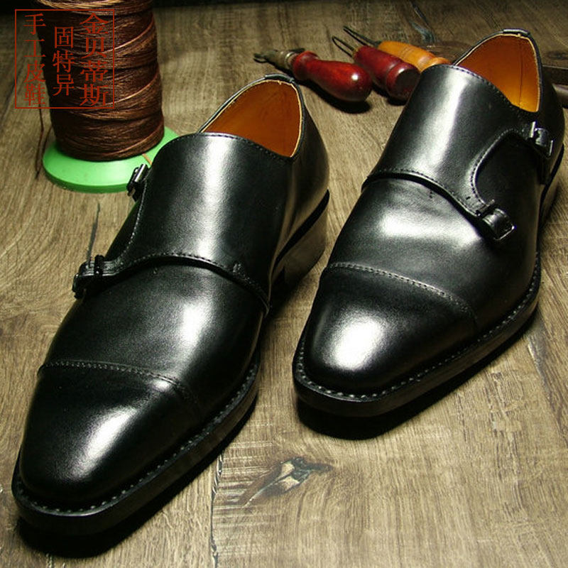 透气真皮底商务低帮鞋轻便