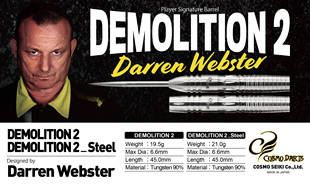 Darren COSMO WEBSTER Designed DEMOLITION DARTS