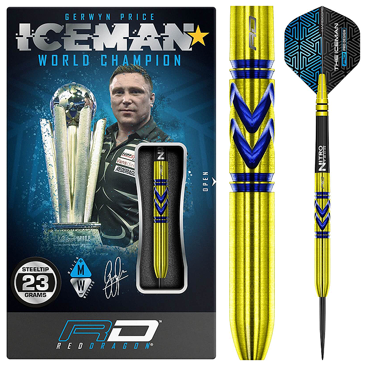 RED DRAGON GERWYN PRICE AVALANCHE GOLD DARTS金钛直筒钨钢飞镖