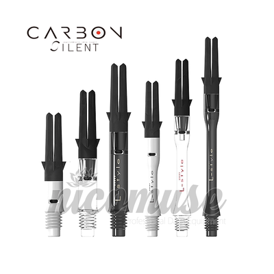 L-Style L-Shaft Carbon SILENT 碳素旋转飞镖杆 3支/组 附香槟环