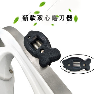 冰刀鞋磨刀器冰球刀花样刀通用 双芯金刚石磨刀器 先开刃再精磨