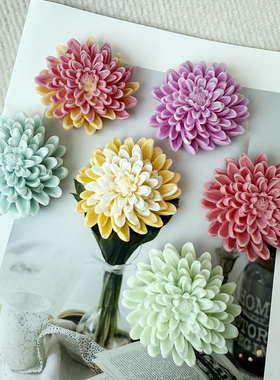 菊花香薰石膏蜡烛手工DIY硅胶模具AG018