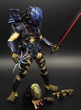 铁血战士异形狗AVP元祖长老独狼 可动人偶电影摆件手办模型玩具