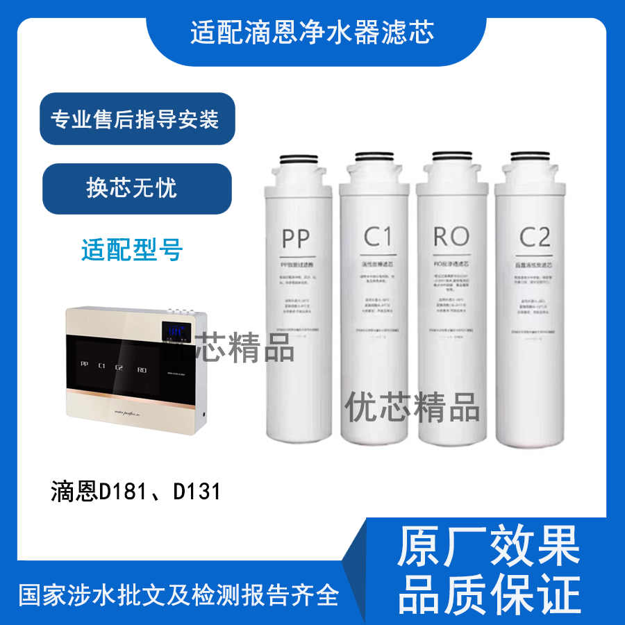 适配滴恩净水器D181通用滤芯