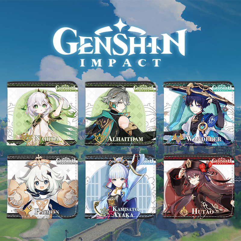 短款游戏周边钱包数码图案清析