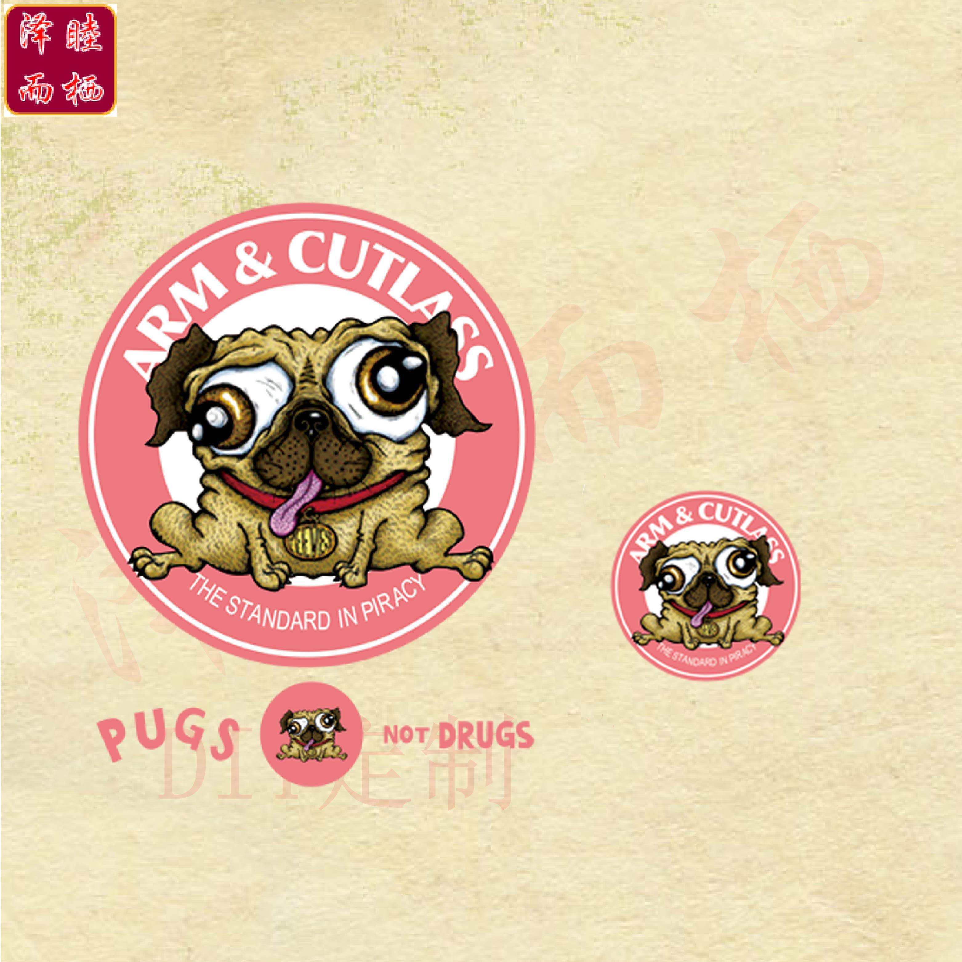 烫画专家卡通狗图案衣服印花耐水洗熨斗补丁贴diy个性定制熨烫贴