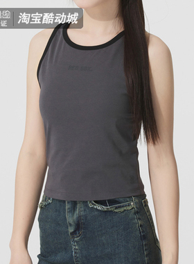 MLB针织背心女装2025夏季新品修身透气吊带运动无袖T恤3FTOV0153