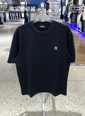 MLB短袖男女装夏季新品简约百搭运动服休闲宽松透气T恤3ATSB6153