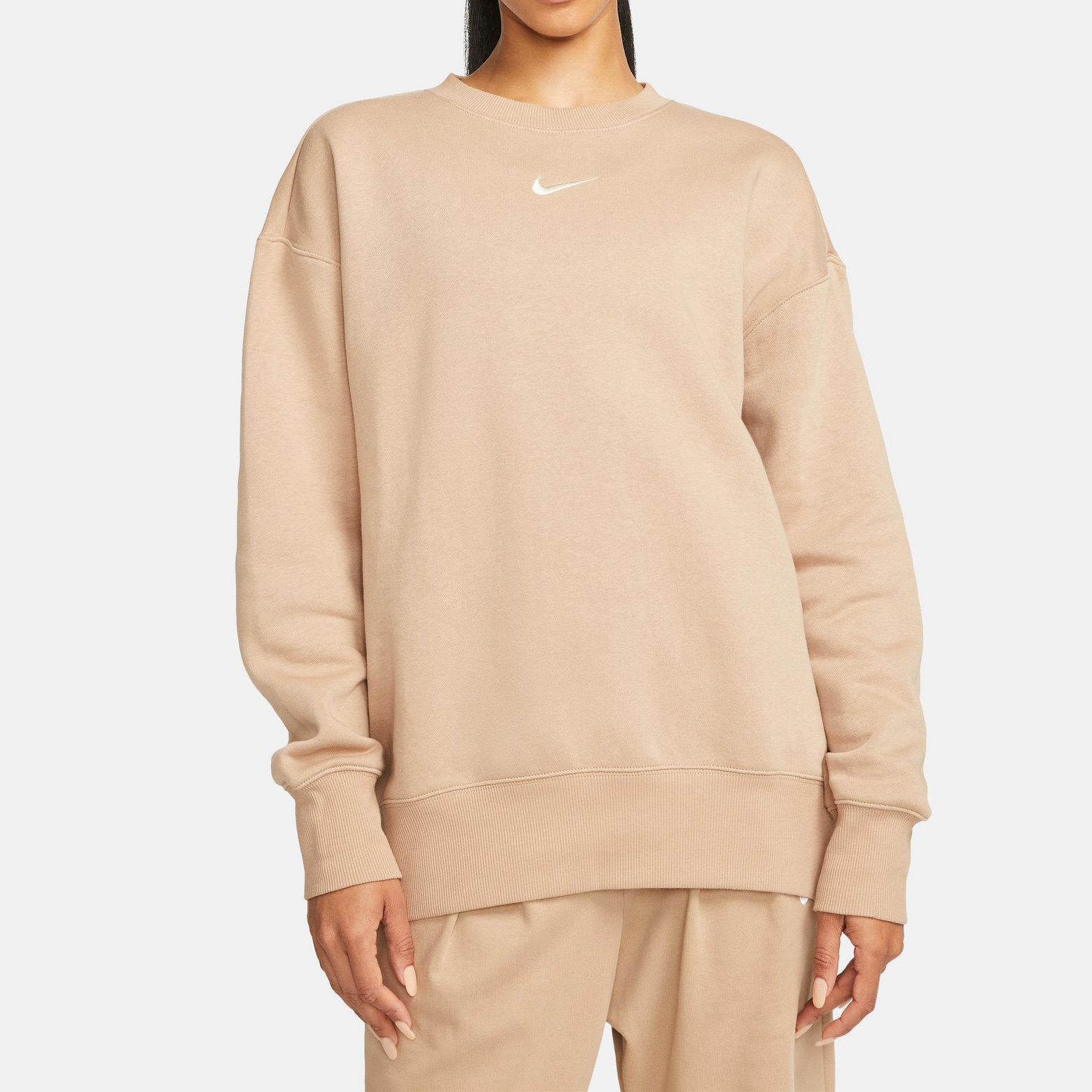 耐克女装加绒保暖圆领套头衫