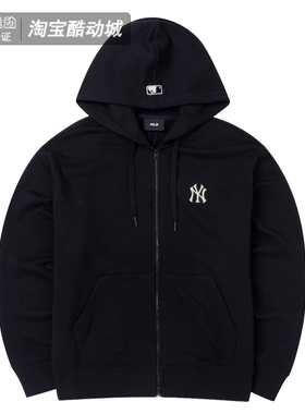 MLB外套男女装情侣时尚百搭运动休闲宽松连帽夹克3ATRB0144-50BKS