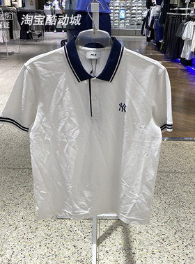 MLB男女短袖T恤2025夏季运动服休闲宽松时尚翻领POLO衫3APQB0253