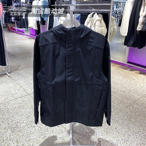 阿迪达斯宽松防风连帽夹克外套男
