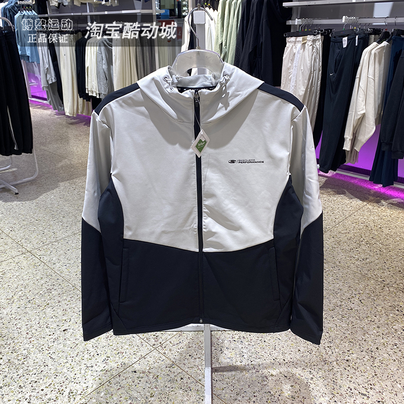 健身训练梭织连帽夹克Skechers男