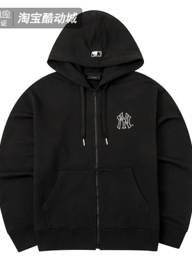 MLB连帽外套男女装春秋款潮流时尚休闲运动情侣针织夹克3ATRB0544