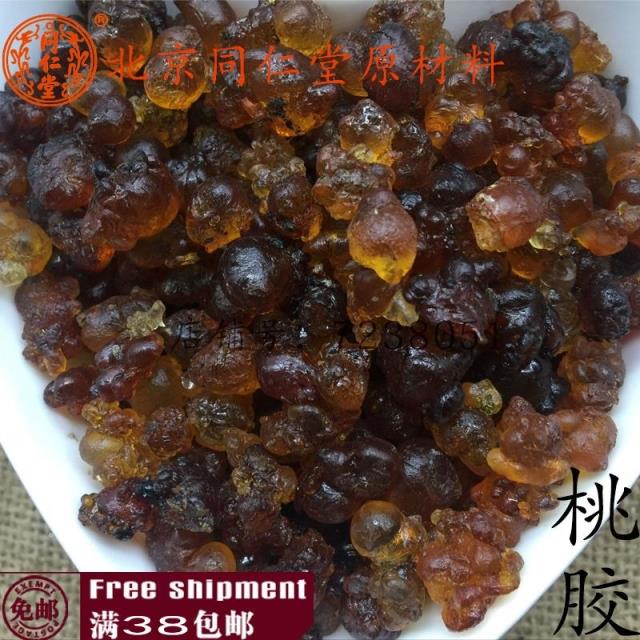 北京同仁堂 中药材店铺 桃胶 云南天然 特级 100g 满38元包邮