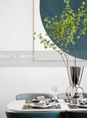 轻奢风样板房别墅会所组合摆件