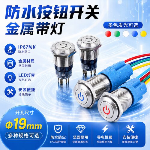 进口品质汽车电器改装按钮开关