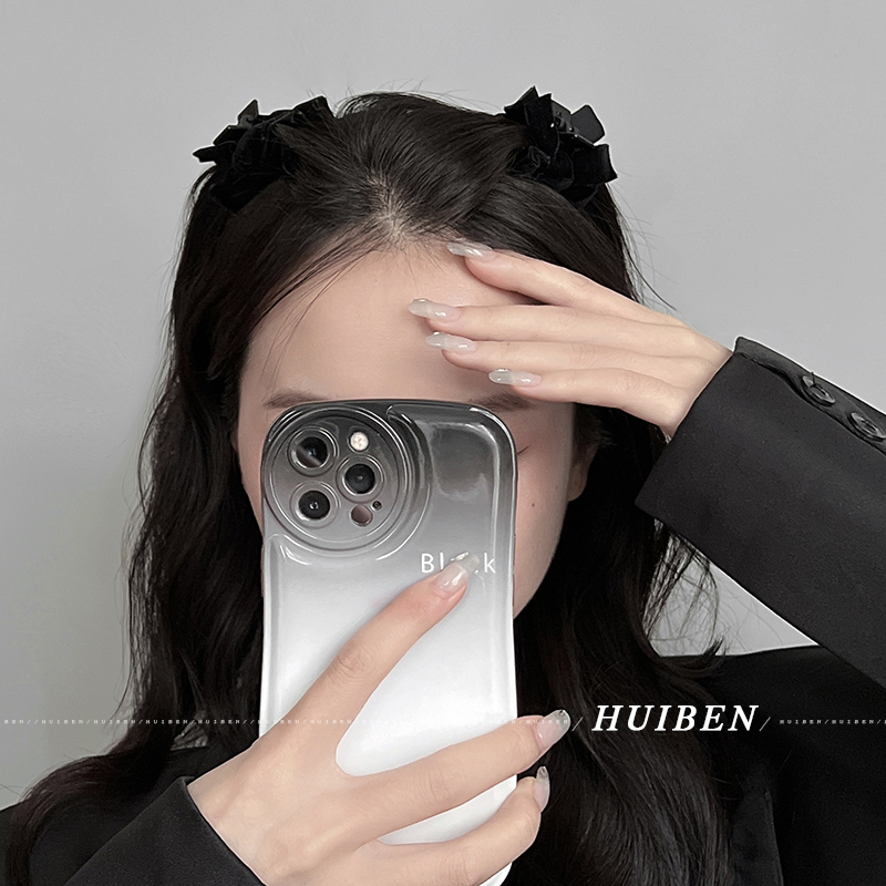 HUI本慧抓夹丝绒日韩蝴蝶结