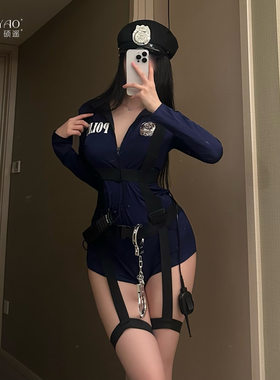 性感夜店女警cos制服套装