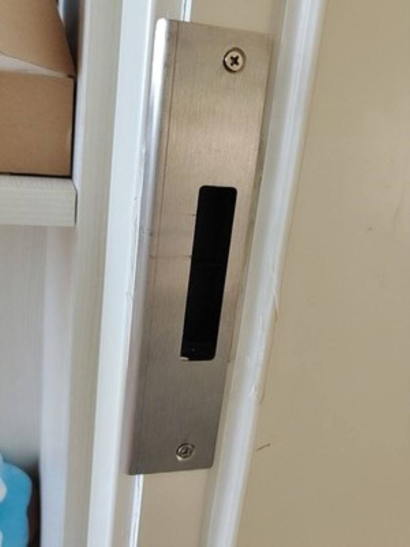 舌挡片房间门舌盒加长门框配件锁槽修复挡板装饰条内门锁加厚锁片