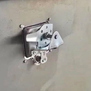 电柜箱锁暗锁货车柜合页门锁MS858工具箱铰链304不锈钢平面锁T型