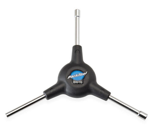 美国 ParkTool 自行车隐藏式3.2mm 5/5.5mm三向内置辐条扳手SW-15
