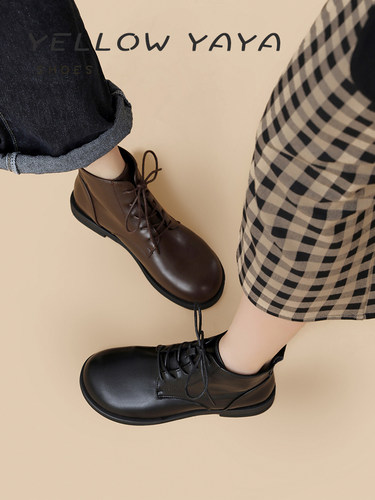 韩国东大门平底短靴马丁2025秋冬