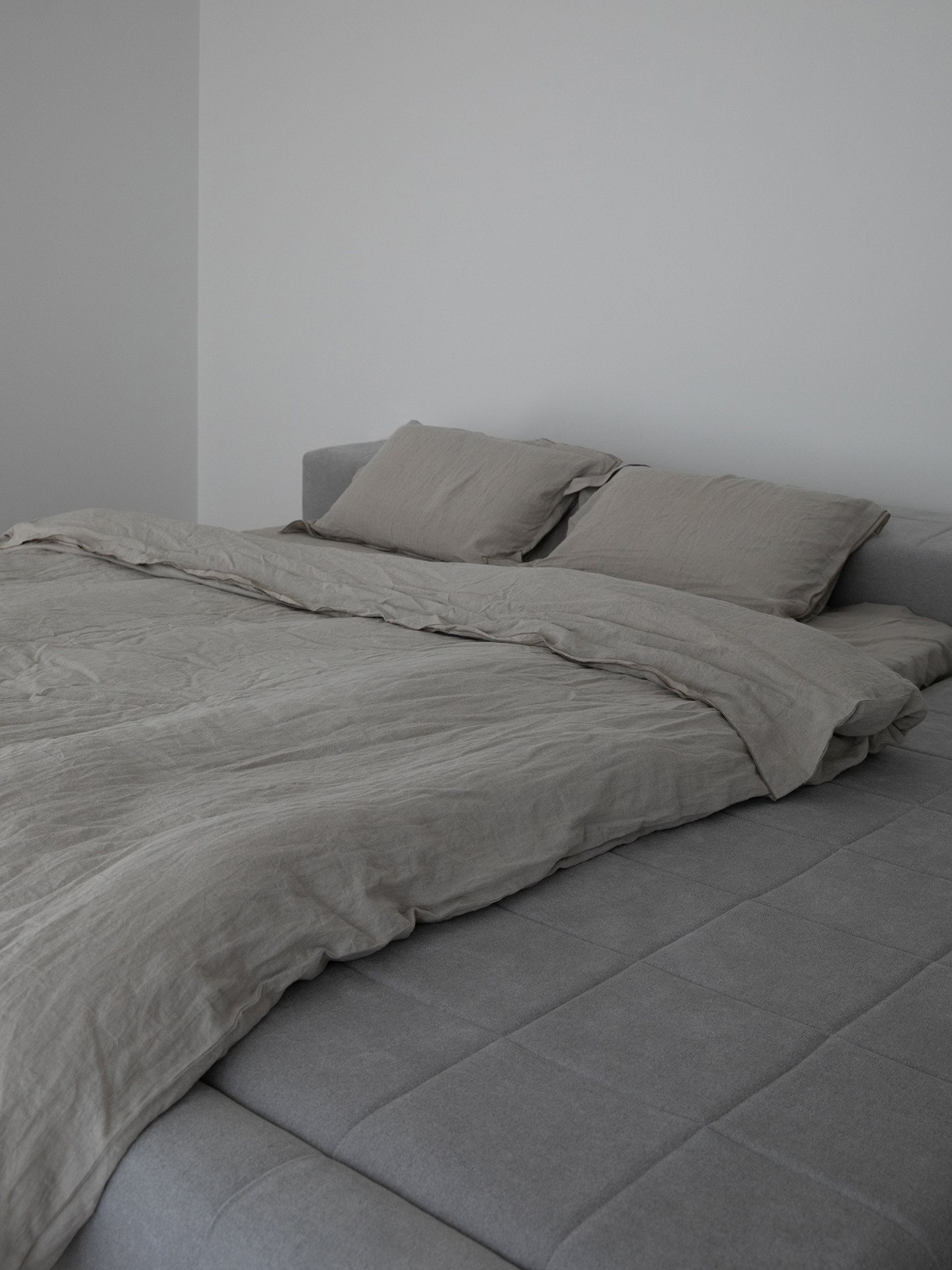 深雨露麻 色织亚麻 linen duvet cover set床品四件套