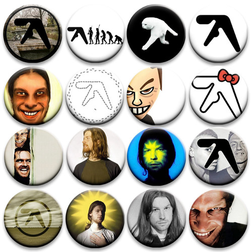 Aphex Twin周边吧唧徽章电子大师艾费克斯胸针背包挂件